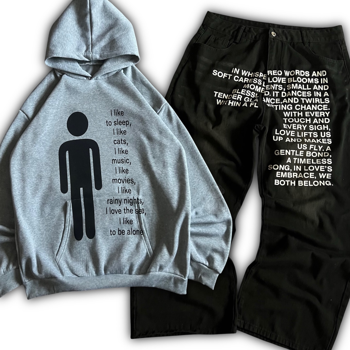 Embroidery Letter - American Pattern Letter Jeans Y2K Men