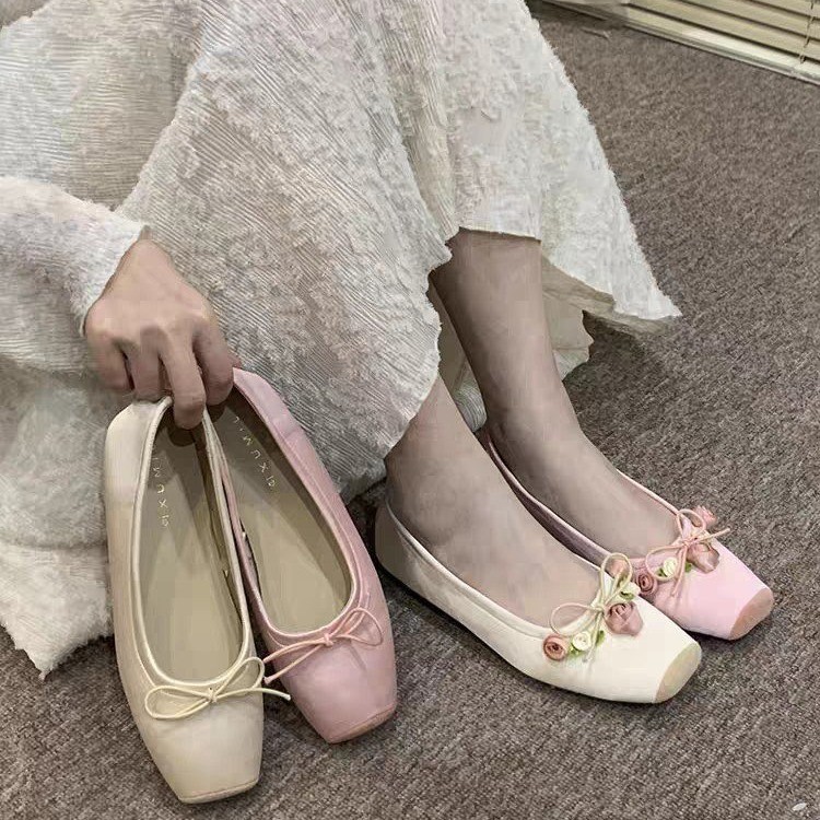 Women Flats Bow Marie Janes Sh - Embroidery Designer 评论和价格