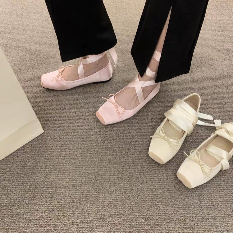 Women Flats Bow Marie Janes Sh - Embroidery Designer 评论和价格