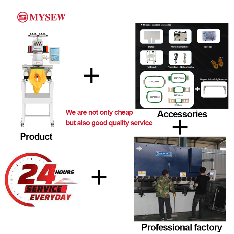 MYSEW MFS800 Single Head 9  s  - Embroidery Computer 评论和价格