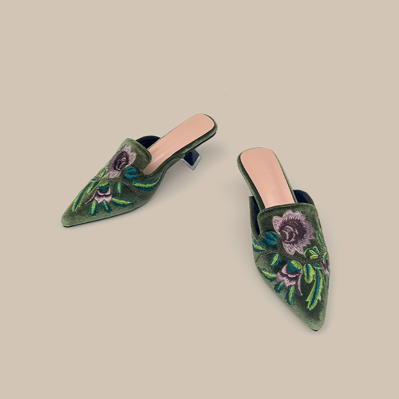 Embroidery Velour Women Shoes  - Embroidery Designer 评论和价格