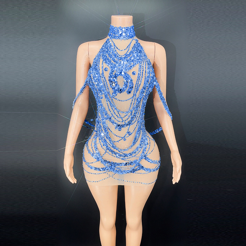 Sexy Sparkly Silver Prom Dress - Embroidery Skirt 评论和价格