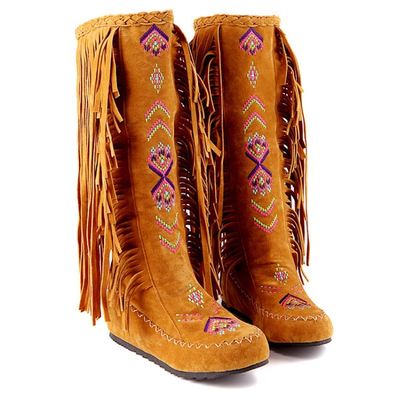 Tassel Boots Handmade Embroide - Embroidery Designer 评论和价格
