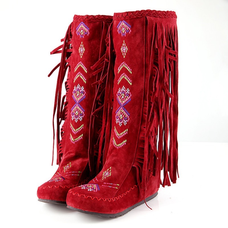 Tassel Boots Handmade Embroide - Embroidery Designer 评论和价格