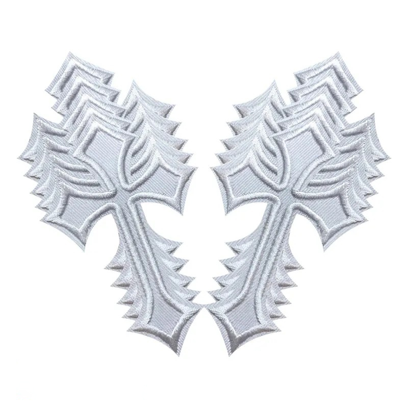 10 Pcs Cool Cross Patch Embroi - Embroidery Cloth 评论和价格
