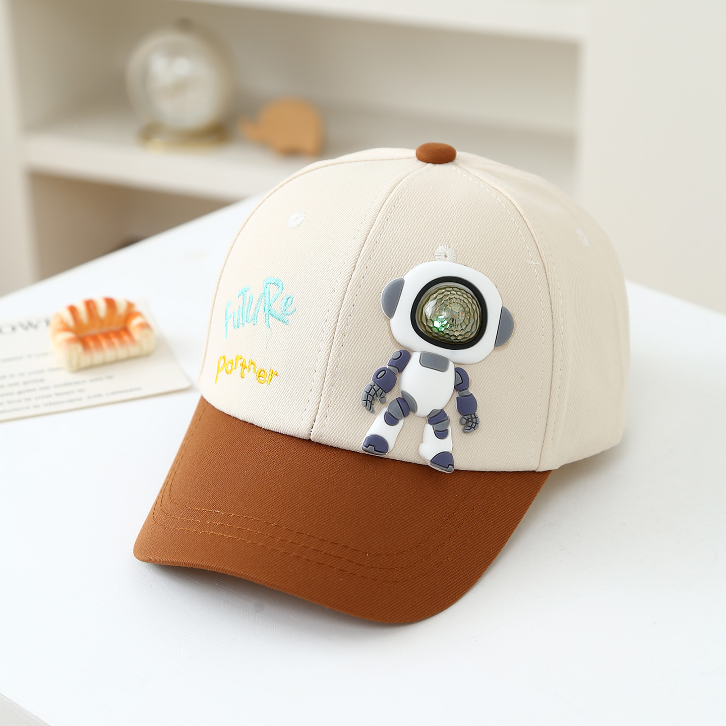 Children's Soft Rubber Robot D - Embroidery Cap 评论和价格