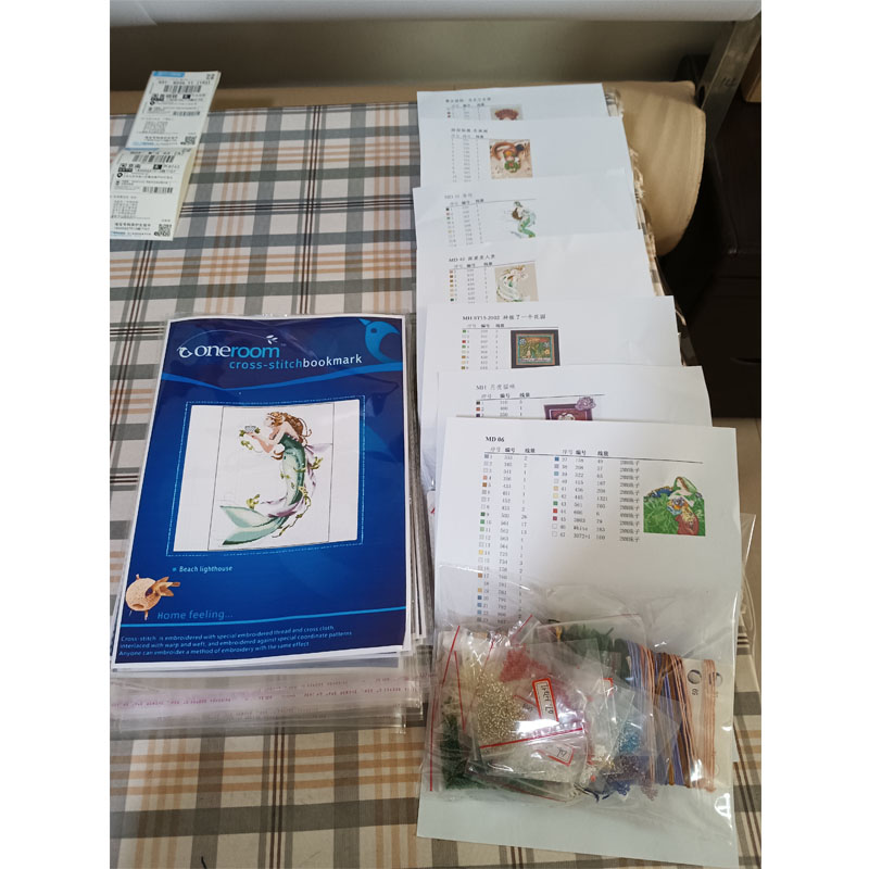 Cross Stitch Kit DIY Set  Flow - Embroidery Backpack Kit 评论和价格