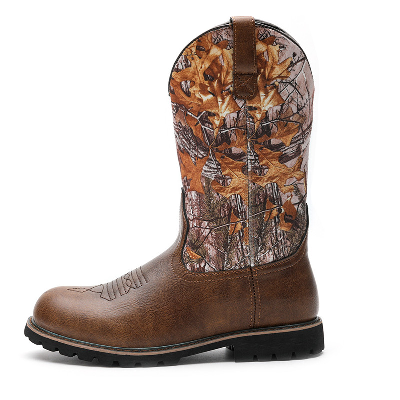 Large Size 48 Men's Boots Clas - Embroidery Print 评论和价格