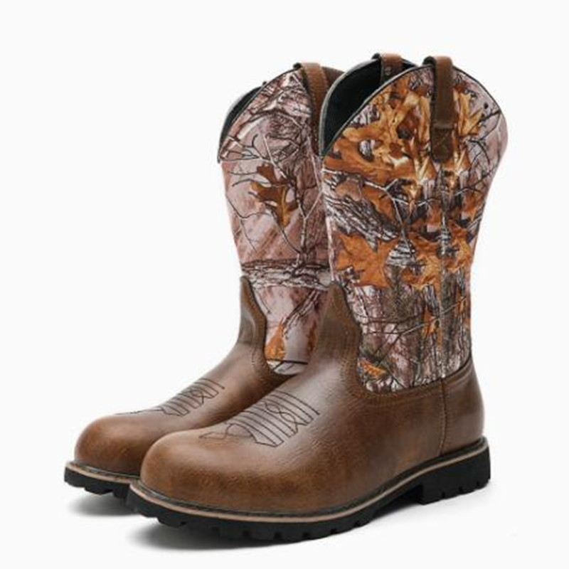 Large Size 48 Men's Boots Clas - Embroidery Print 评论和价格