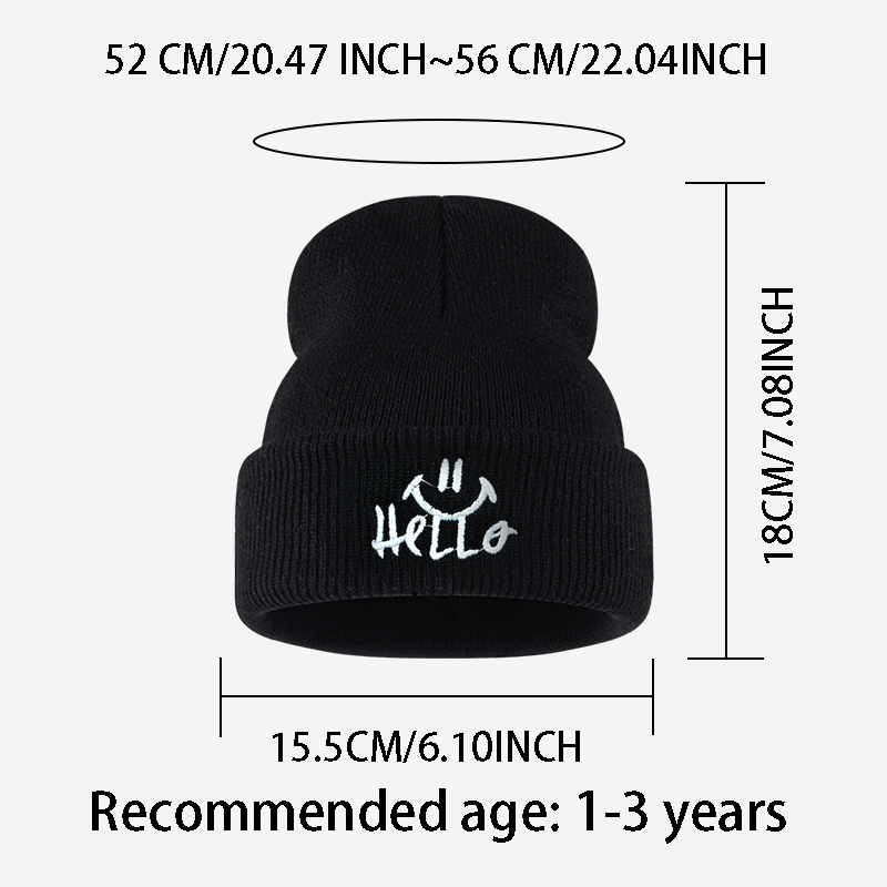 Knitted beanie for toddlers ag - Embroidery Print 评论和价格
