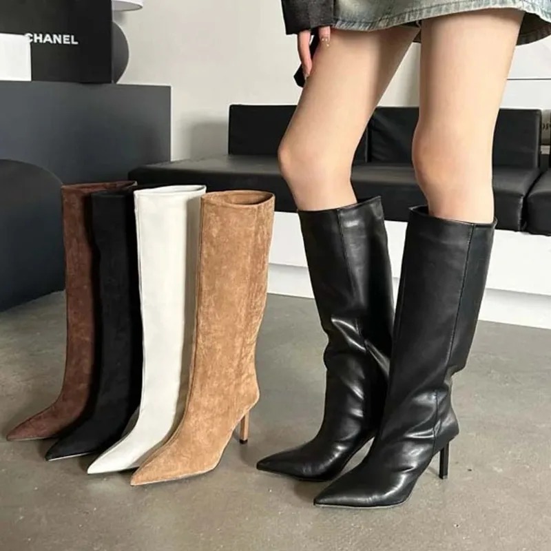 Luxury Women Long Boots Fashio - Embroidery Designer 评论和价格