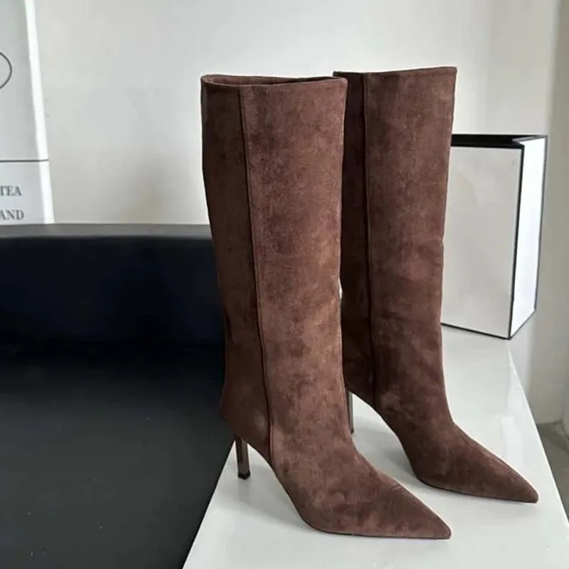 Luxury Women Long Boots Fashio - Embroidery Designer 评论和价格