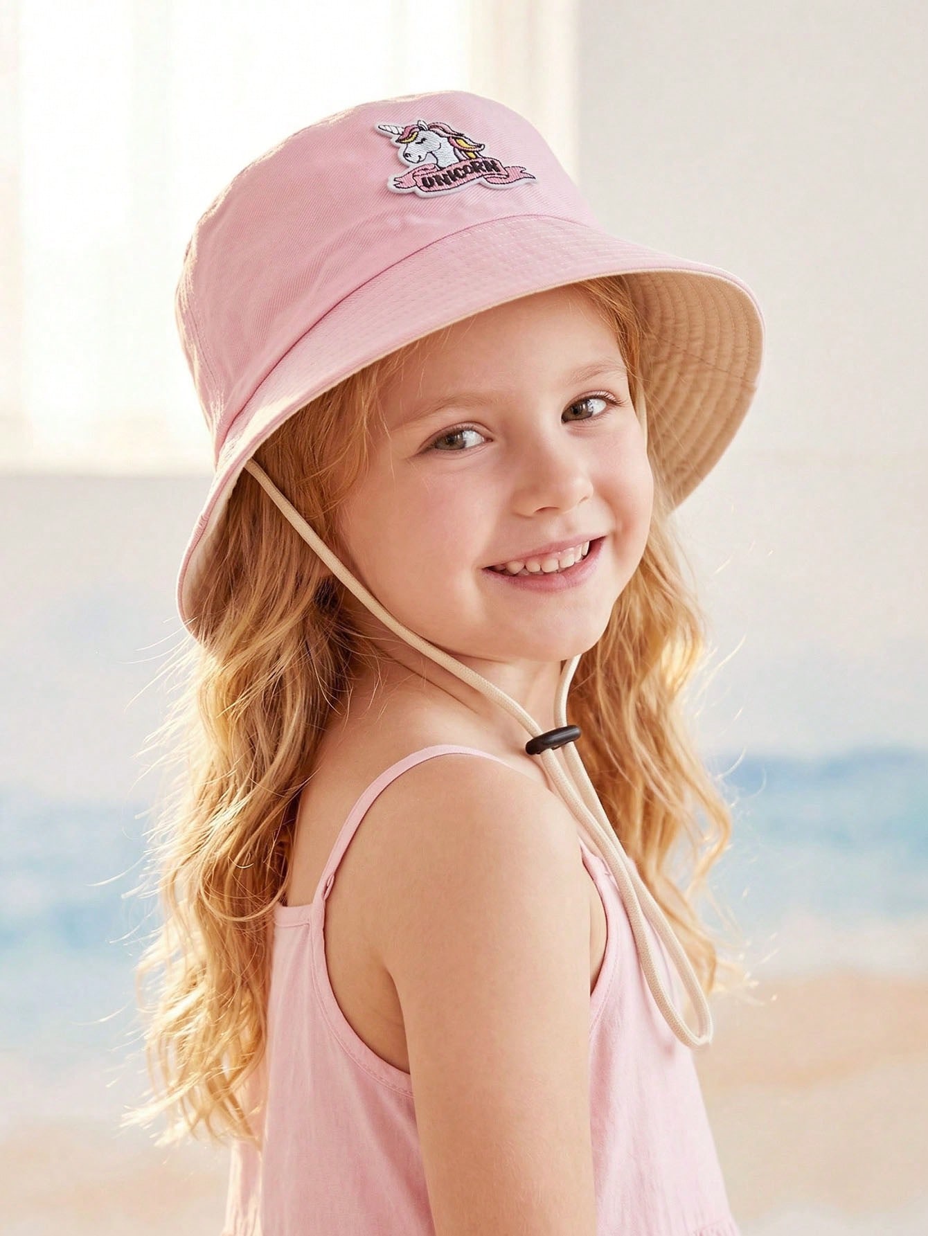 1pcs 2-6Y Girls Cartoon Unicor - Embroidery Cap 评论和价格