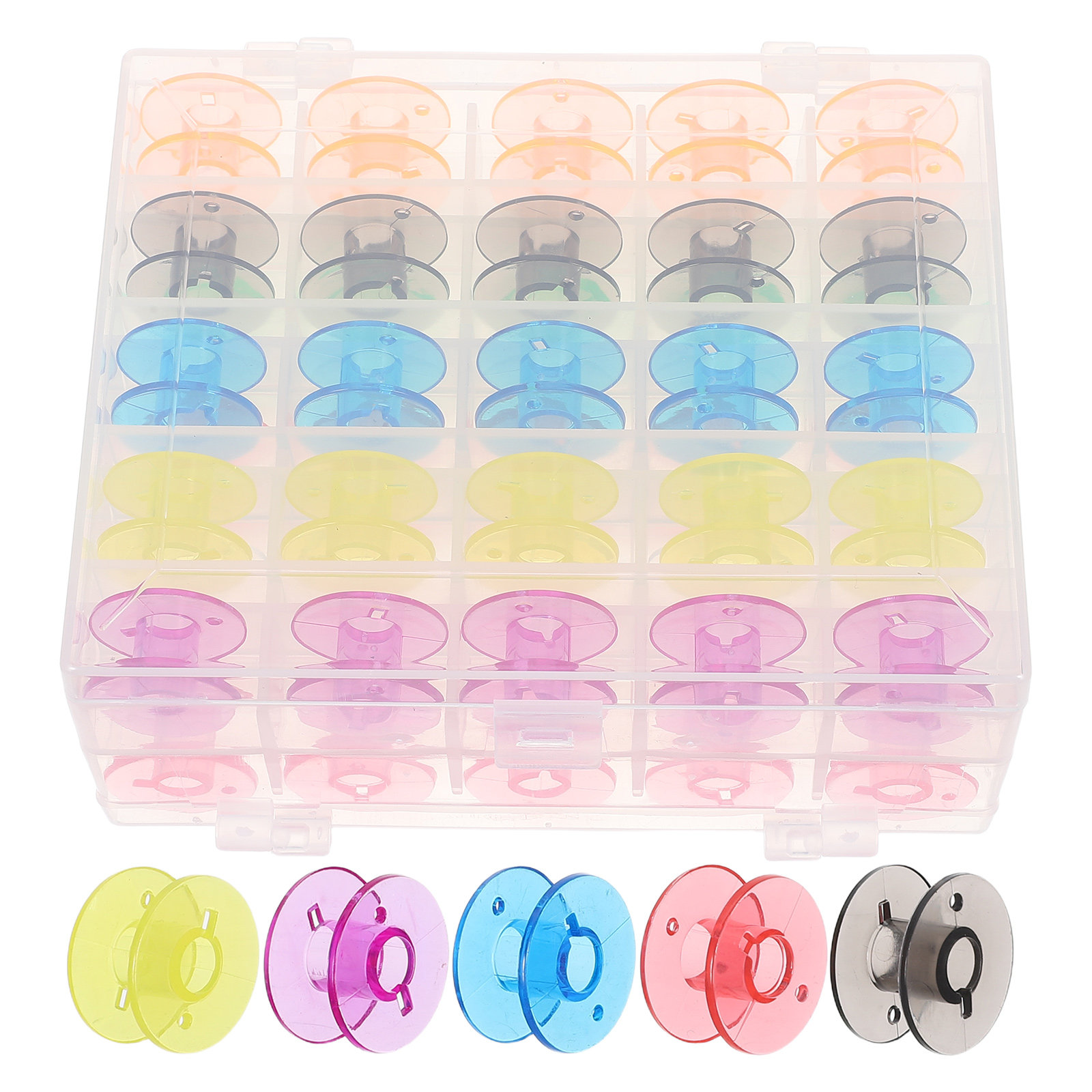 50Pcs Plastic Embroidery Bobbi - Embroidery Threads 评论和价格