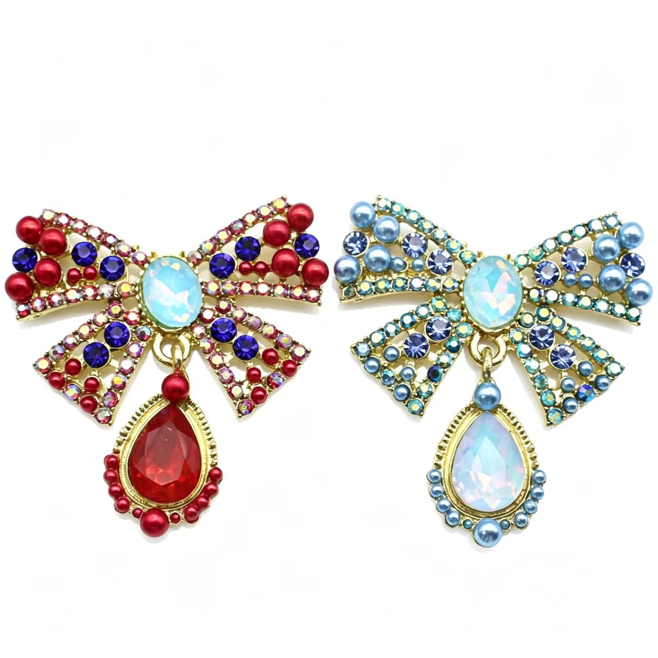 Gold Alloy Bow Crystal Rhinest - Embroidery Simple 评论和价格