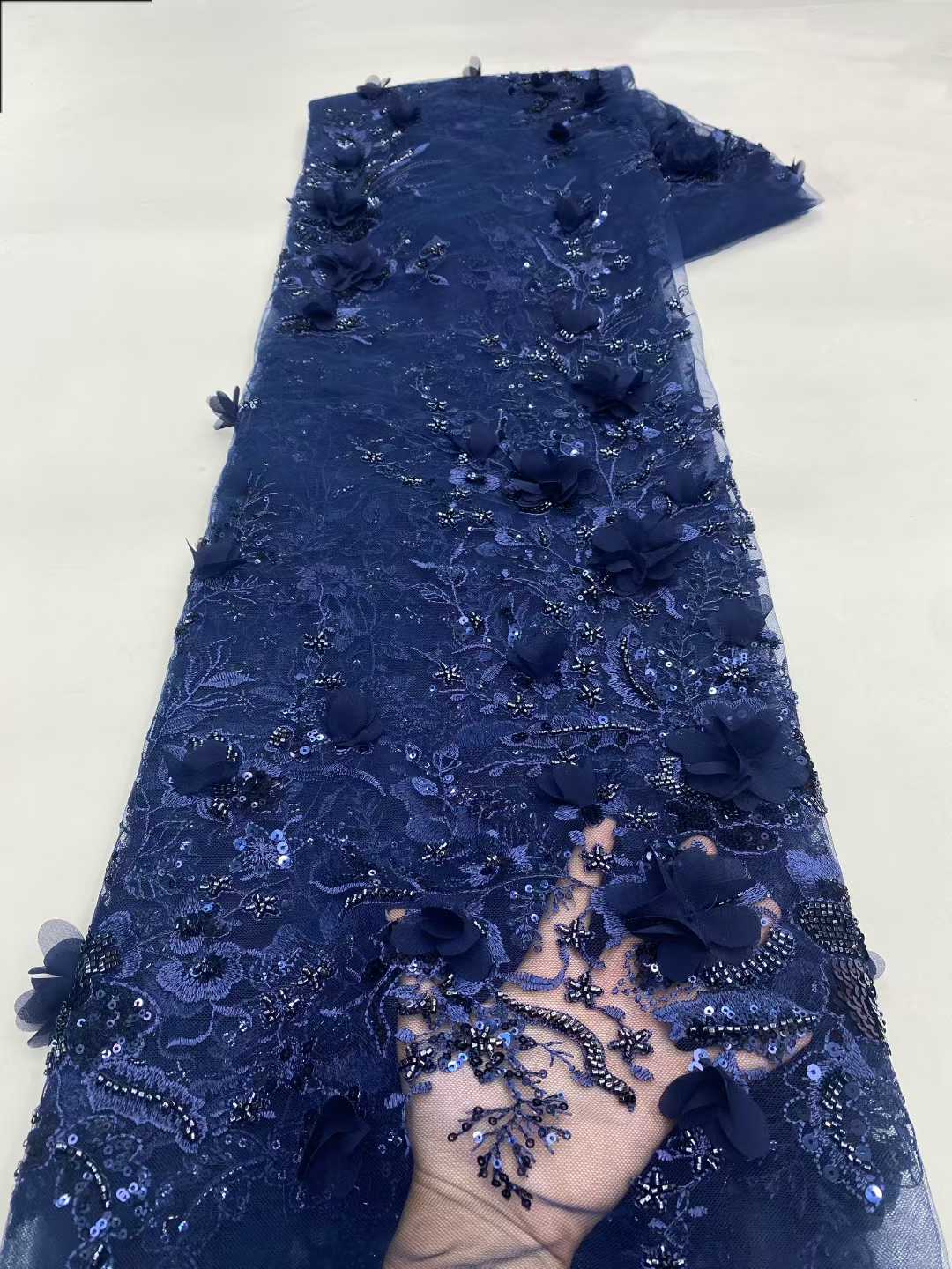 New Design African Tulle Lace  - Embroidery Design 3D 评论和价格