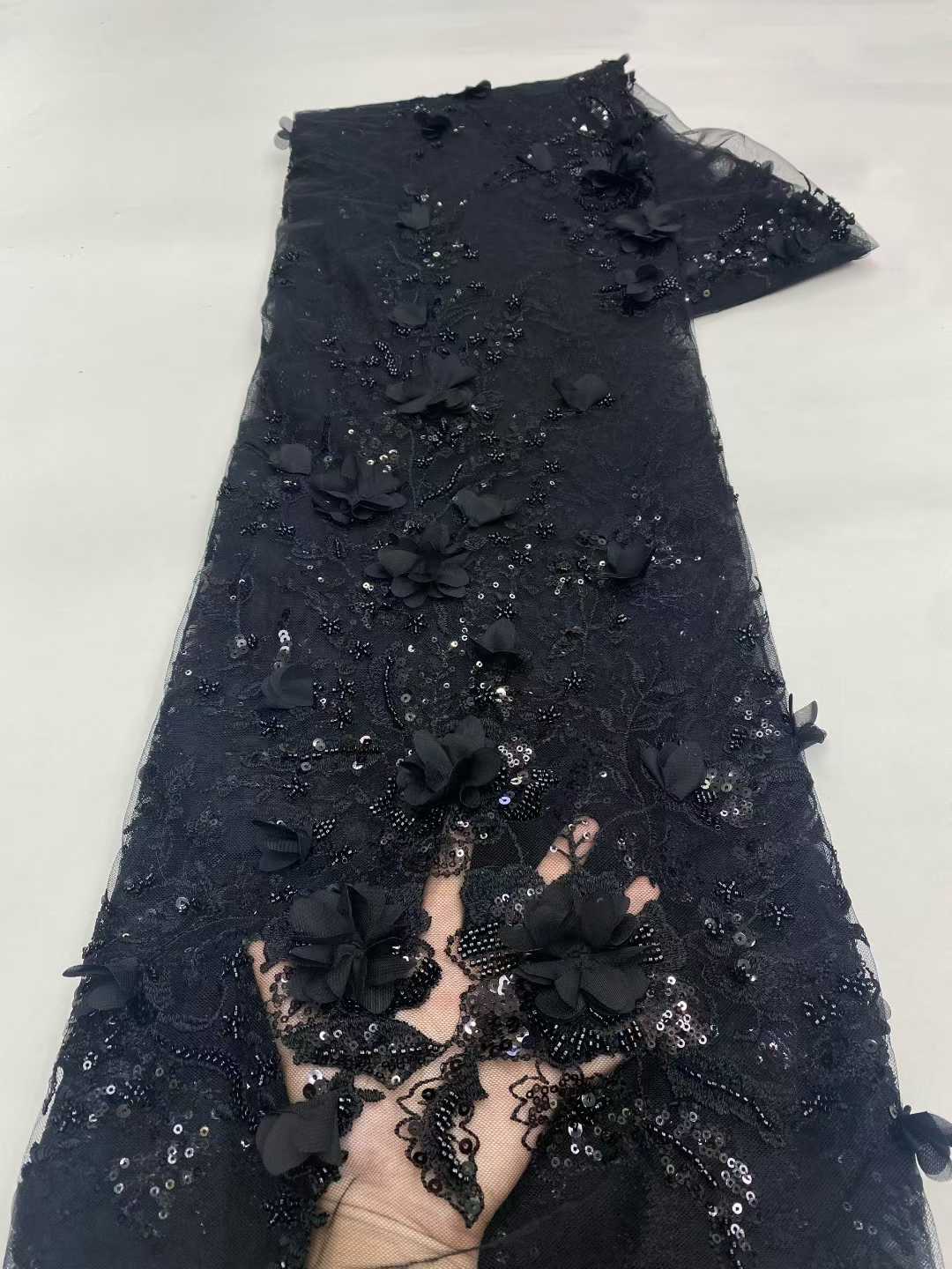 New Design African Tulle Lace  - Embroidery Design 3D 评论和价格