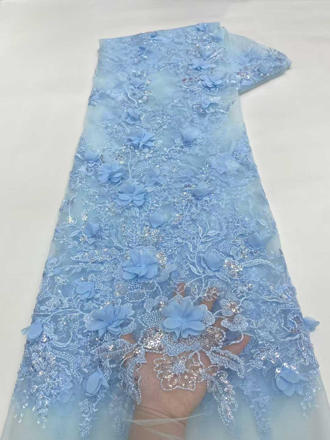 New Design African Tulle Lace  - Embroidery Design 3D 评论和价格