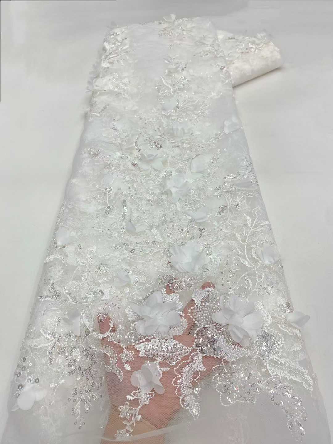 New Design African Tulle Lace  - Embroidery Design 3D 评论和价格