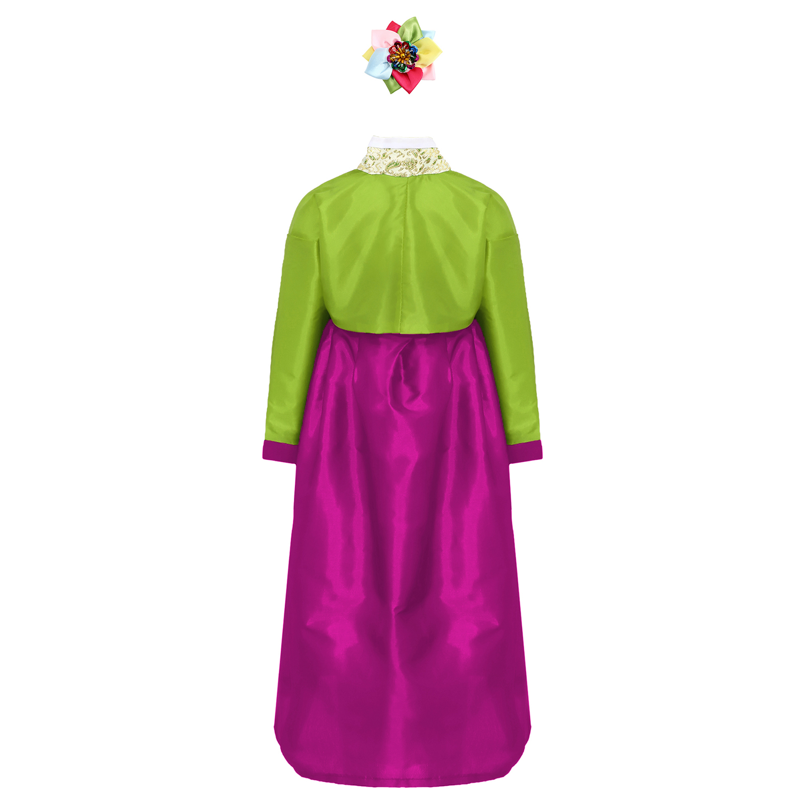 Kids Girls Korean National Han - Embroidery Skirt 评论和价格