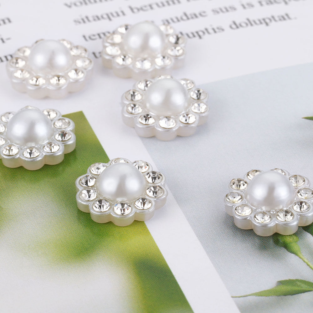 50pcs White Flat Imitation Pea - Embroidery Simple 评论和价格