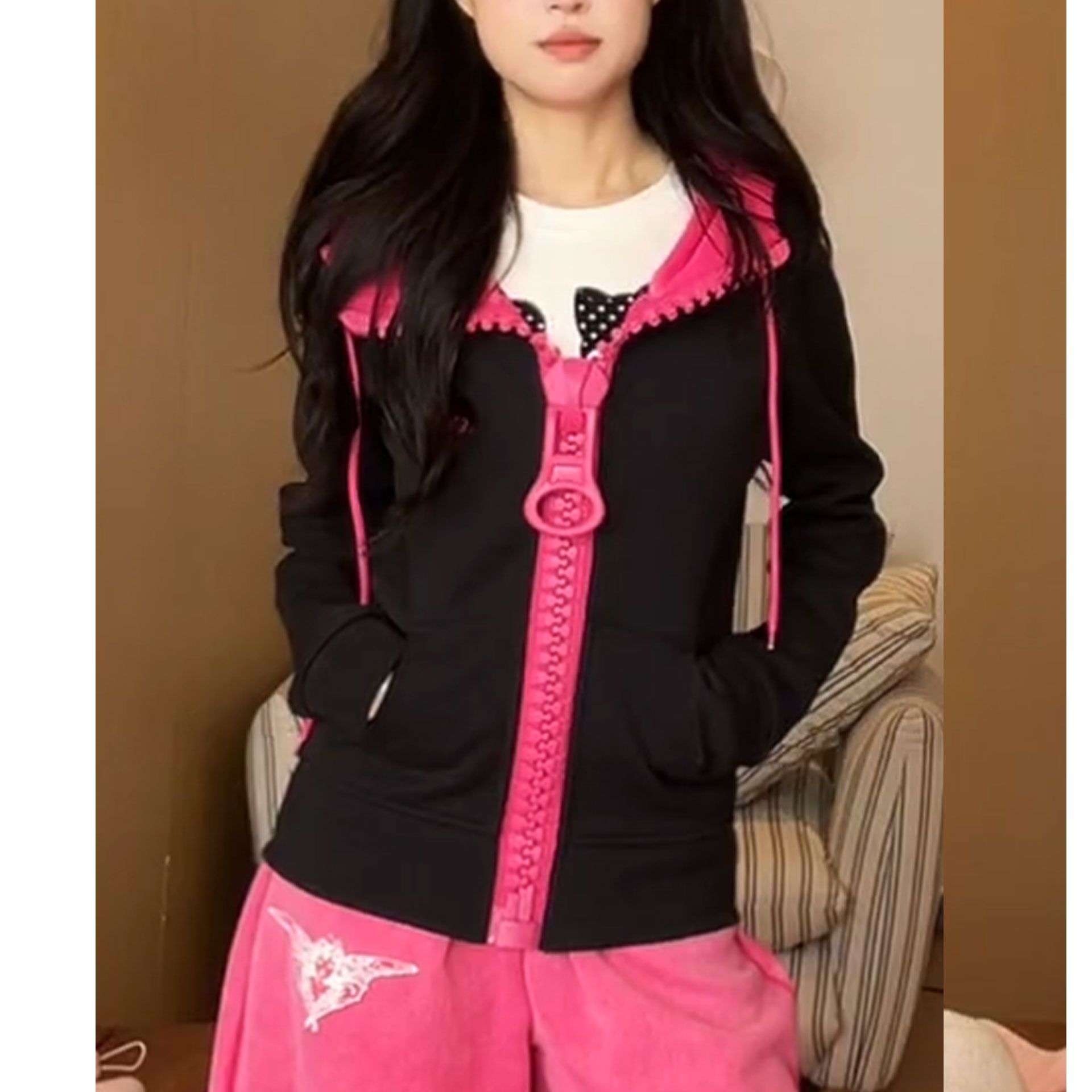 Y2k casual short jacket women  - Embroidery Design 3D 评论和价格