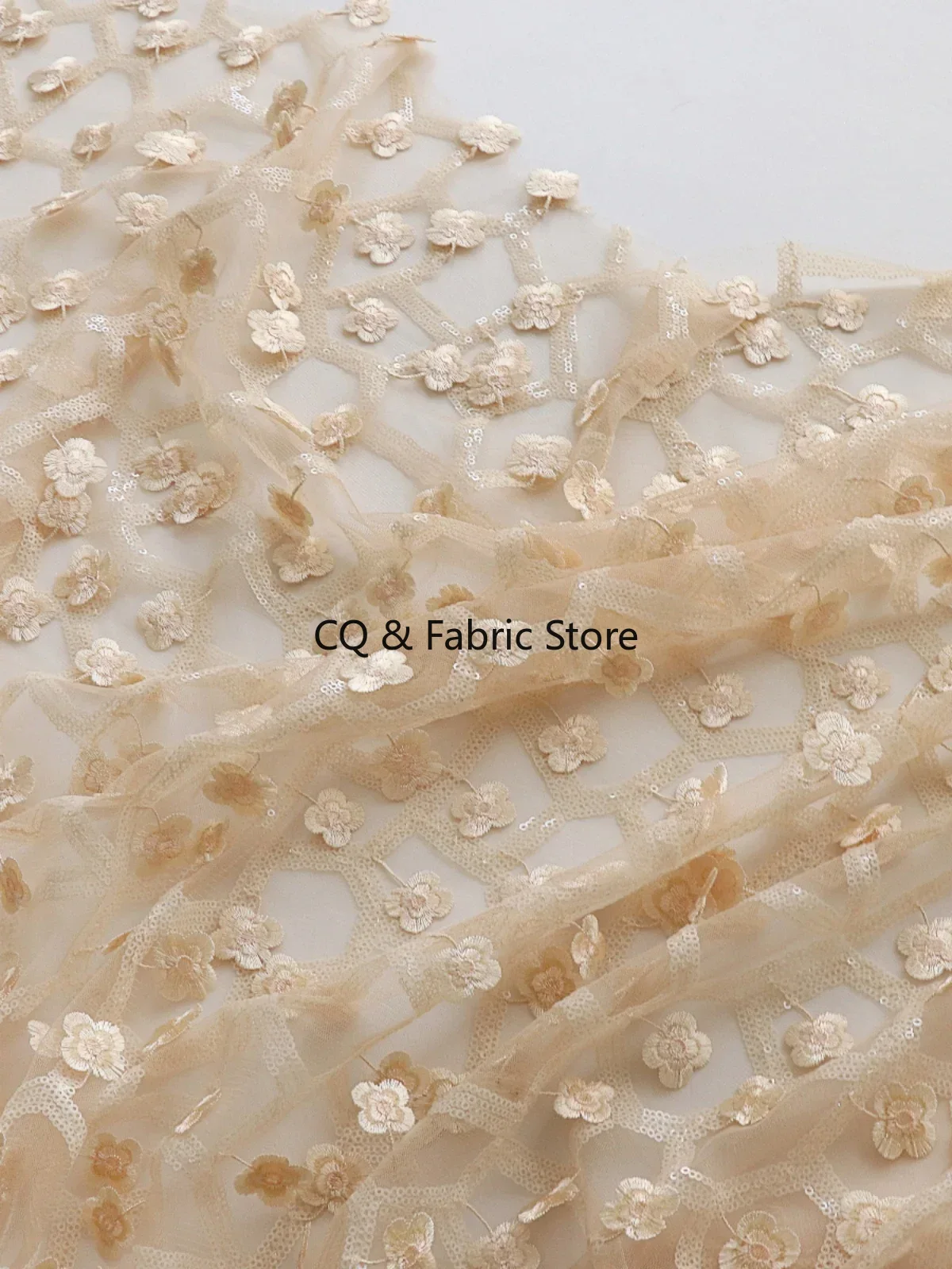 Apricot 3D Small Floral Embroi - Embroidery Design 3D 评论和价格