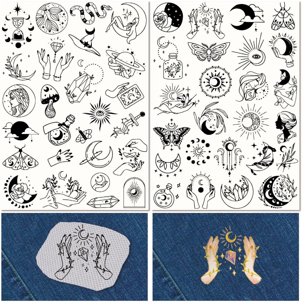 51Pcs Boho Moon Sun Water Solu - Embroidery Threads 评论和价格