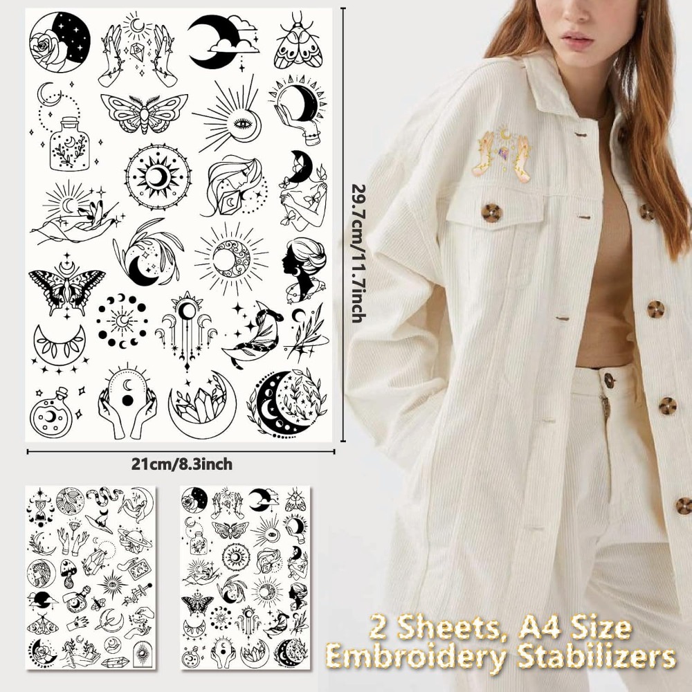 51Pcs Boho Moon Sun Water Solu - Embroidery Threads 评论和价格