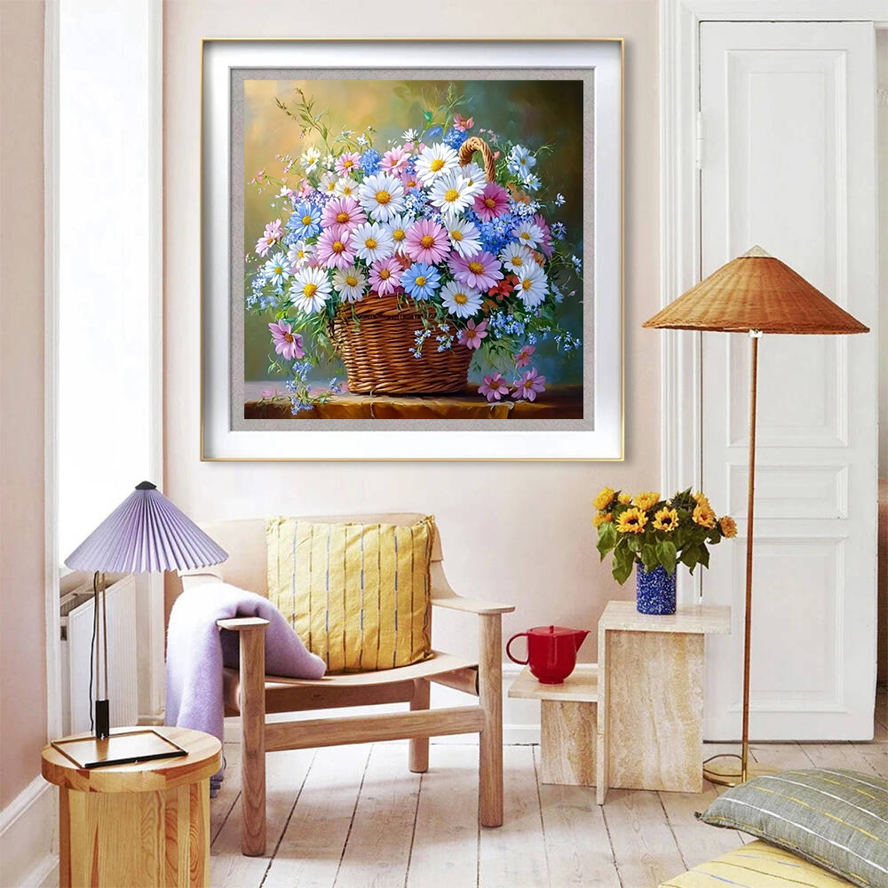 Diamond Painting Rose Peony Fl - Embroidery Daisy Flower 评论和价格